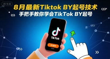 8月最新Tiktok搬运起号技术，手把手教你学会TikTok搬运起号-59网创