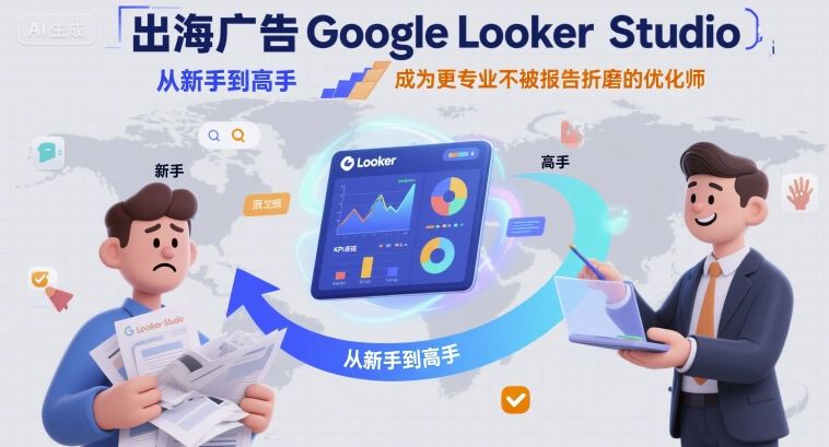 出海广告Google Looker Studio从新手到高手，成为更专业不被报告折磨的优化师-59网创