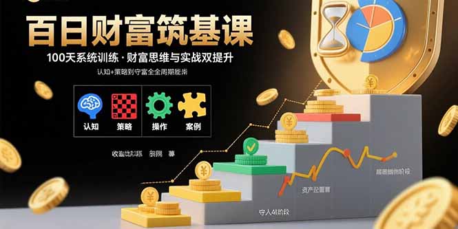 百日财富筑基课：认知+策略+实操+案例拆解  实现从创富到守富全周期能力-59网创