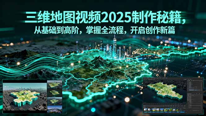 三维地图视频2025制作秘籍,从基础到高阶,掌握全流程,开启创作新篇-59网创