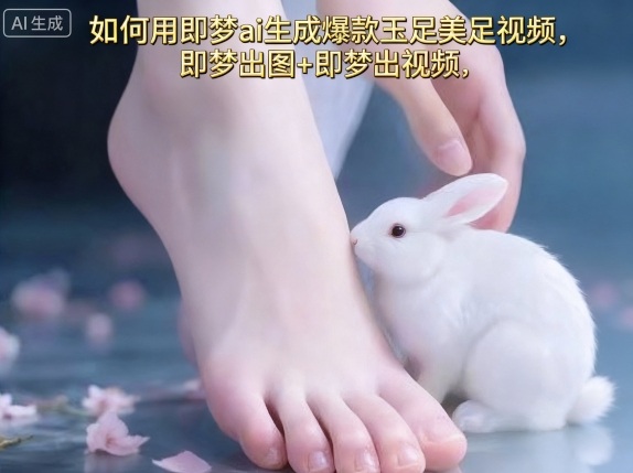如何用即梦ai生成爆款玉足美足视频，即梦出图+即梦出视频，快速涨粉-59网创