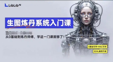 LibLibAI哩布哩布生图炼丹系统入门课，从生图到炼丹，只学这一门就够了-59网创