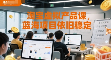 淘宝虚拟产品课，蓝海项目依旧稳定-59网创