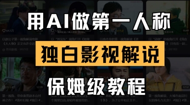 用AI做第一人称独白影视解说，手把手教学，保姆级教程-59网创