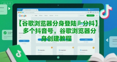谷歌浏览器分身登陆多个抖音号，谷歌浏览器分身创建教程-59网创