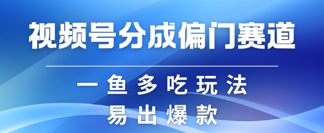 视频号创作者分成计划偏门类目，容易爆流，实拍内容简单易做【揭秘】-59网创