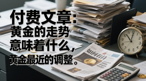 付费文章：黄金的走势意味着什么，如何看待黄金最近的调整-59网创