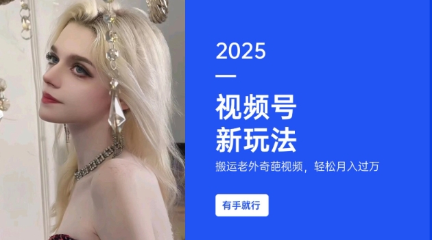 搬运老外奇葩视频，撸视频号分成计划收益，每天只需一小时，新手小白轻松月入过W-59网创