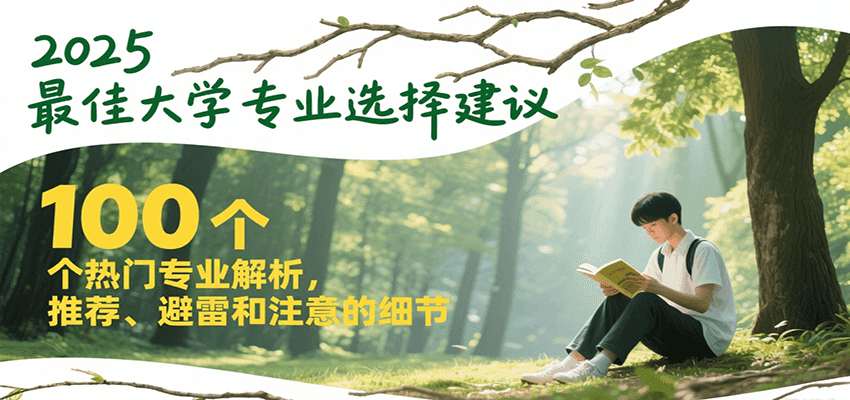 2025最佳大学专业选择建议,100个热门专业解析,推荐、避雷和注意的细节-59网创
