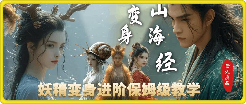 云天AI山海经变身视频教程，妖精变身进阶保姆级教学-59网创