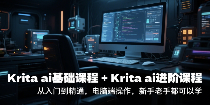 krita ai基础课程+Krita ai进阶课程，从入门到精通，电脑端操作，新手老手都可以学-59网创