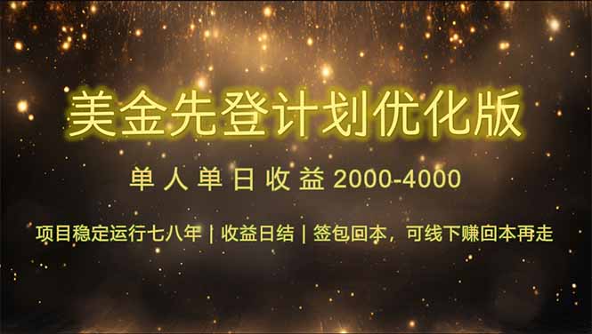 连续7-8年创单日收益冠军项目，日收益$600-1200-59网创