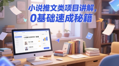 小说推文类项目讲解,0 基础速成秘籍-59网创