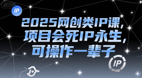 2025网创类IP课，项目会死IP永生，可操作一辈子-59网创