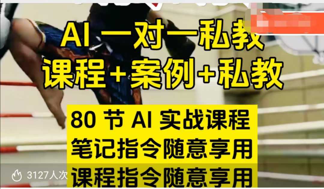 AI指令实战课，课程+案例，80节AI实战课程，笔记指令随意享用，课程指令随意享用(更新7月)-59网创