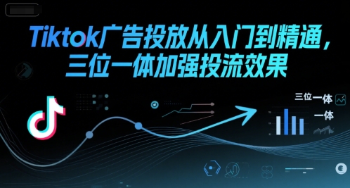 Tiktok广告投放从入门到精通，三位一体加强投流效果-59网创