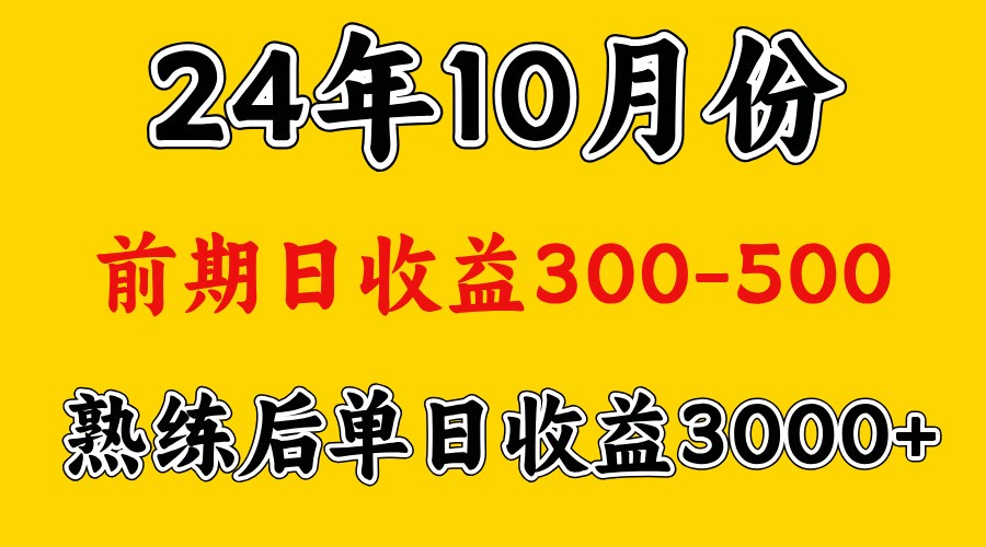 高手是怎么赚钱的.前期日收益500+熟练后日收益3000左右-59网创