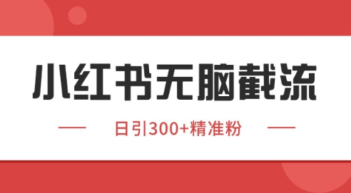 小红书截流同行客源，独家野路子获客玩法 日引200+暴力获客【揭秘】-59网创