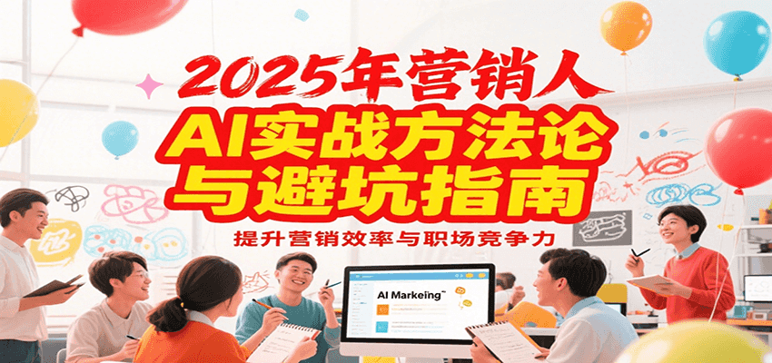 2025年营销实战方法论与避坑指南，利用AI提升营销效率与职场竞争力-59网创