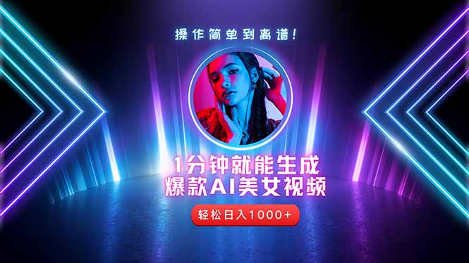 2025年最强副业：用AI做短视频，从零开始打造爆款账号！-59网创