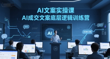 AI文案实操课,AI成交文案底层逻辑训练营-59网创