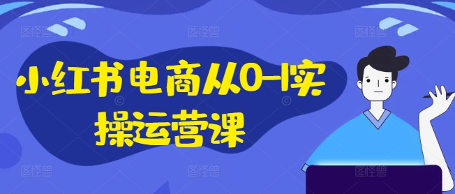 小红书电商从0-1实操运营课,小红书手机实操小红书/IP和私域课/小红书电商电脑实操板块等-59网创