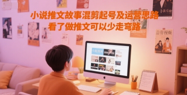 小说推文故事混剪起号及运营思路，看了做推文可以少走弯路-59网创
