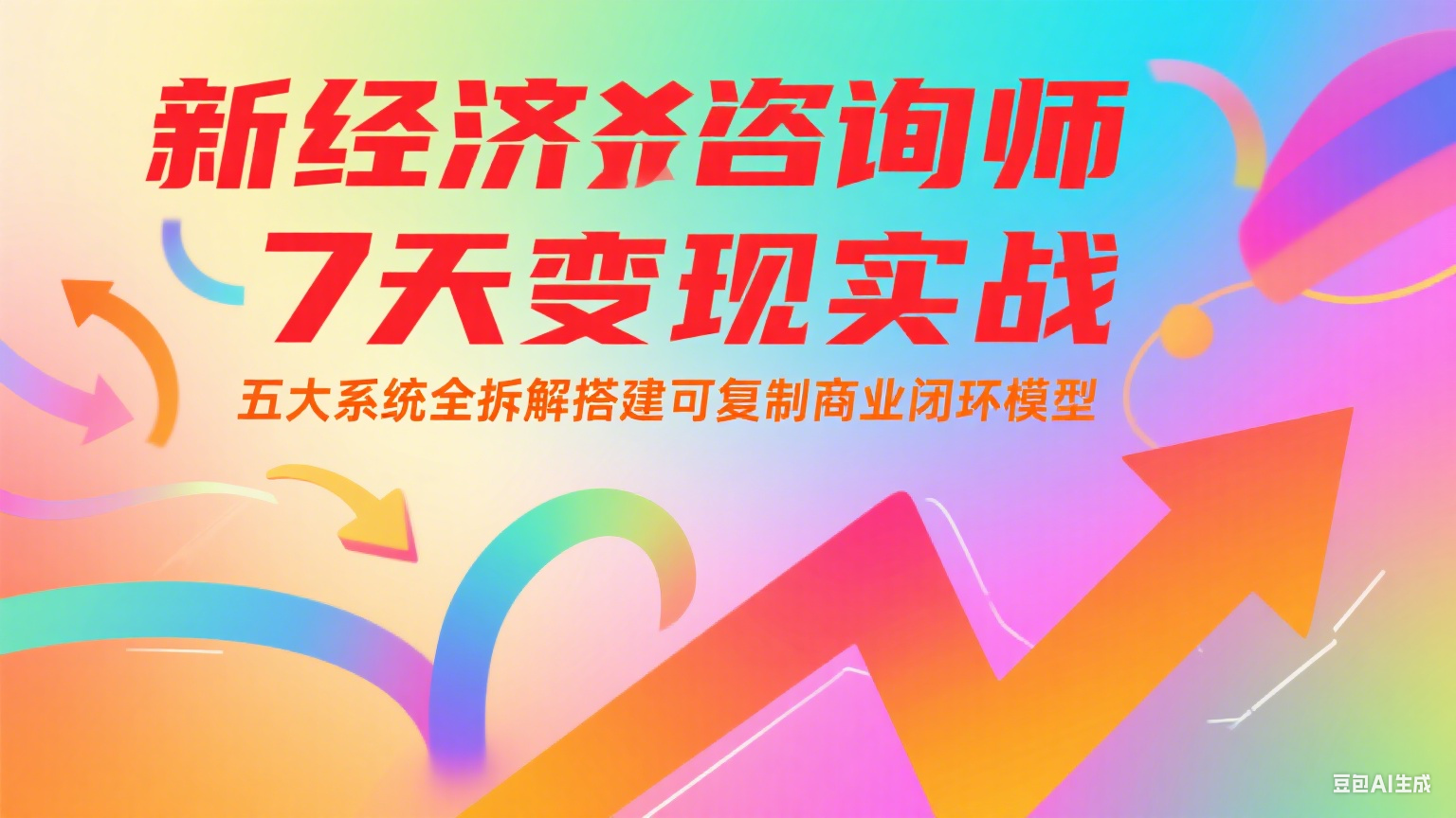 新经济咨询师 7 天变现实战：五大系统全拆解搭建可复制商业闭环模型-59网创