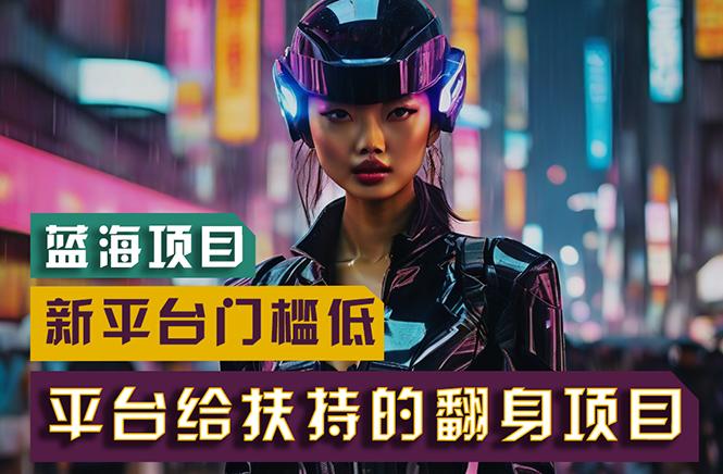 【蓝海项目】新平台无脑搬运，翻身项目 门槛低 小白也能轻松上手 日入500+-59网创
