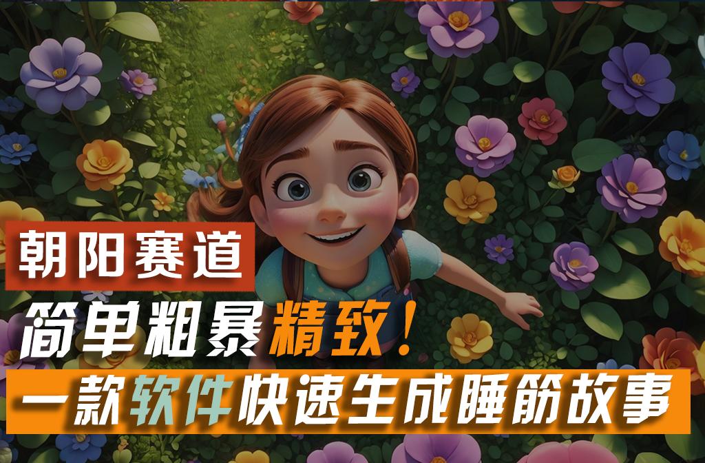 利用一款软件5分钟一条爆款睡筋故事,简单粗暴精致!小白月入2w+-59网创