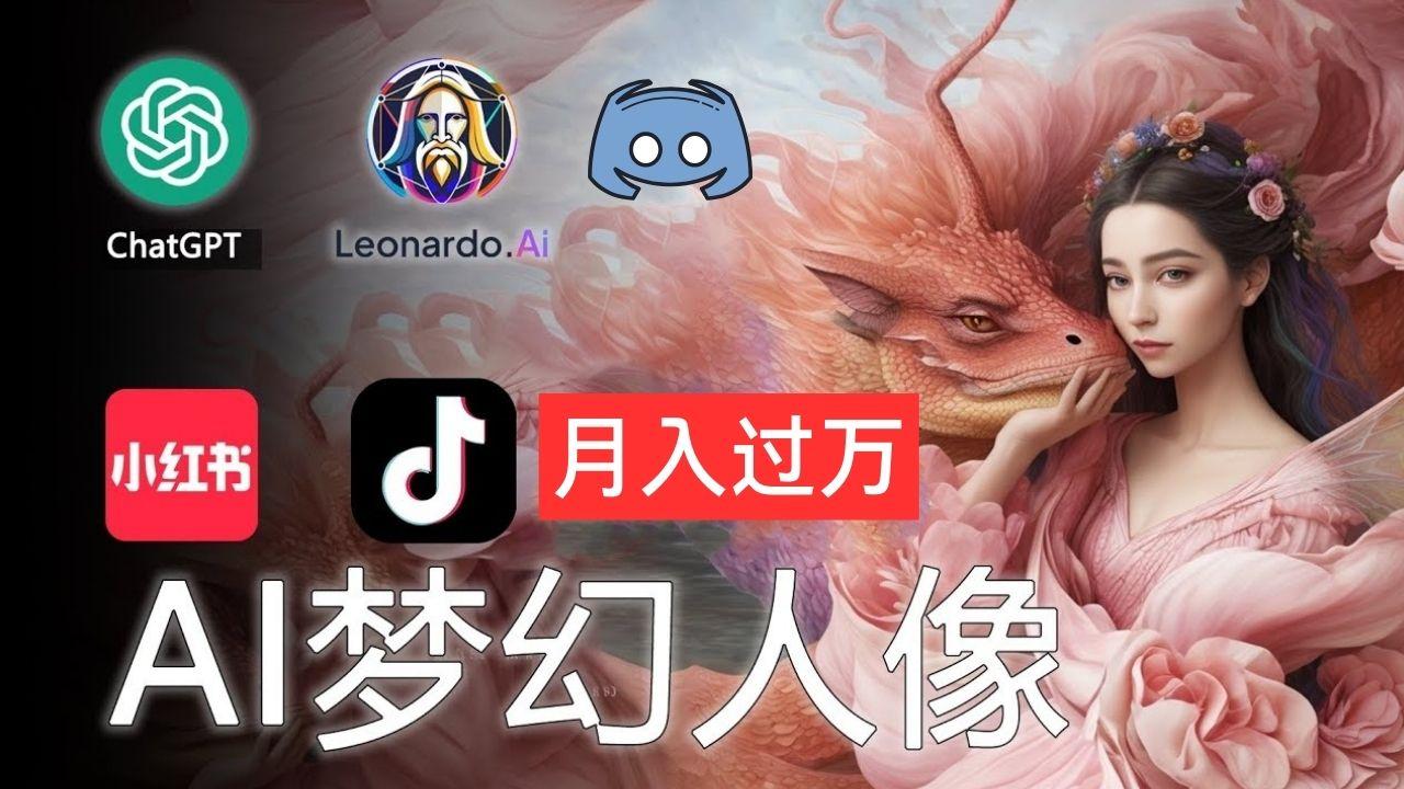 AI摄影梦幻人像：零基础也能月入过万的秘密-59网创