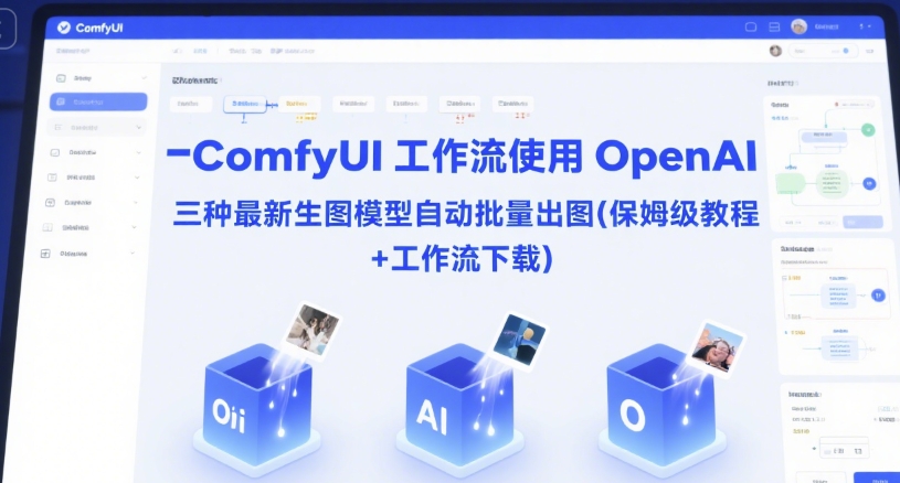 ComfyUI 工作流使用 OpenAI 三种最新生图模型自动批量出图(保姆级教程+工作流下载)-59网创