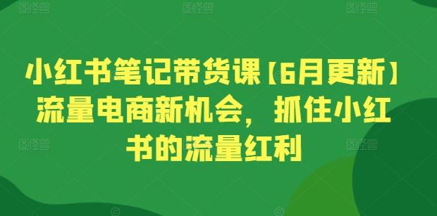 小红书笔记带货课【6月更新】流量电商新机会,抓住小红书的流量红利-59网创