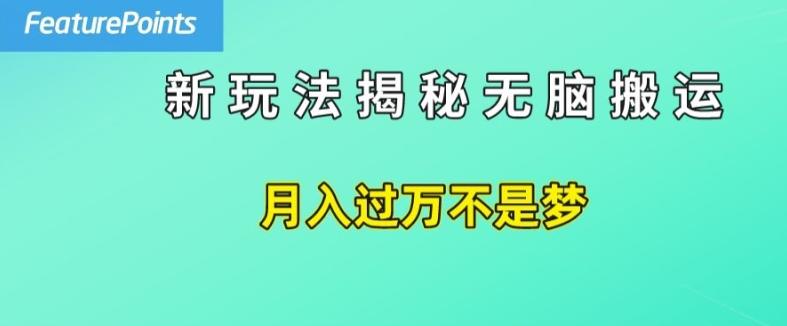 简单操作，每天50美元收入，搬运就是赚钱的秘诀【揭秘】-59网创