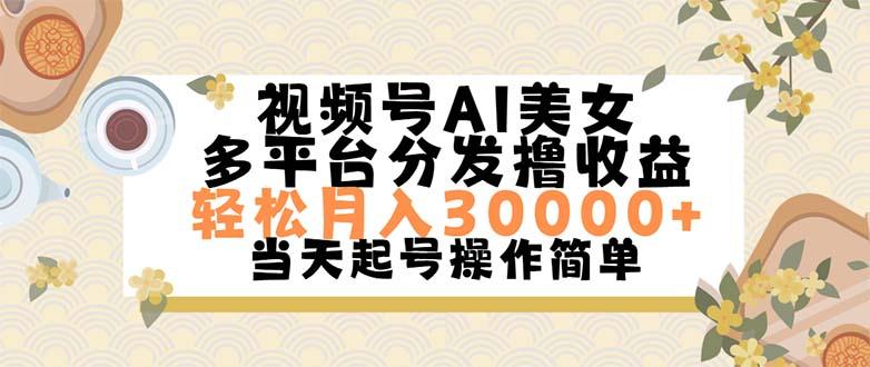 视频号AI美女，轻松月入30000+,操作简单轻松上手-59网创