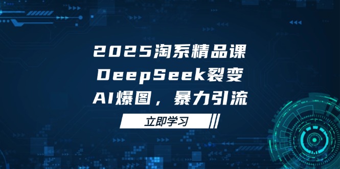 2025 淘系精品课，DeepSeek 裂变，AI 爆图，暴力引流-59网创