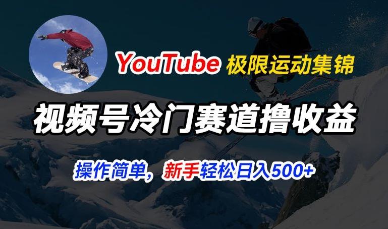 视频号冷门赛道撸收益,YouTube搬运极限运动集锦,暴力起号,操作简单流量高,轻松日入5张【揭秘】-59网创