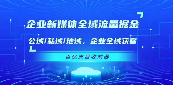 企业 新媒体 全域流量掘金：公域/私域/地域 企业全域获客 百亿流量 收割器-59网创