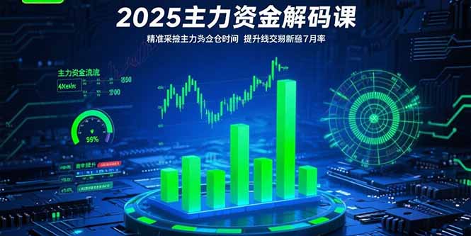 2025主力资金解码课：精准捕捉主力建仓时机，提升短线交易胜率(更新7月-59网创